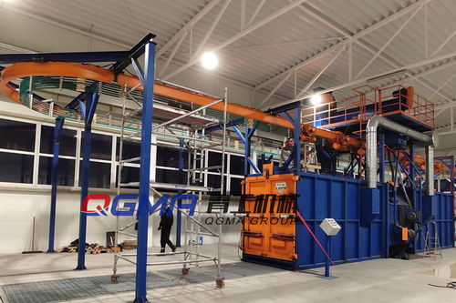 工程機(jī)械吊鉤通過(guò)式拋丸機(jī)